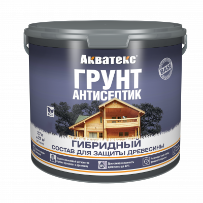 Акватекс, гибридный грунт-антисептик по дереву