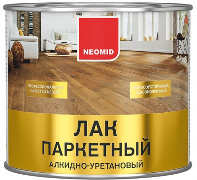 Паркетный лак Неомид/Neomid (алкидный), 2.5 л, Глянцевый